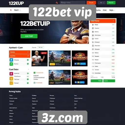 Análise da interface do usuário do site 122bet vip